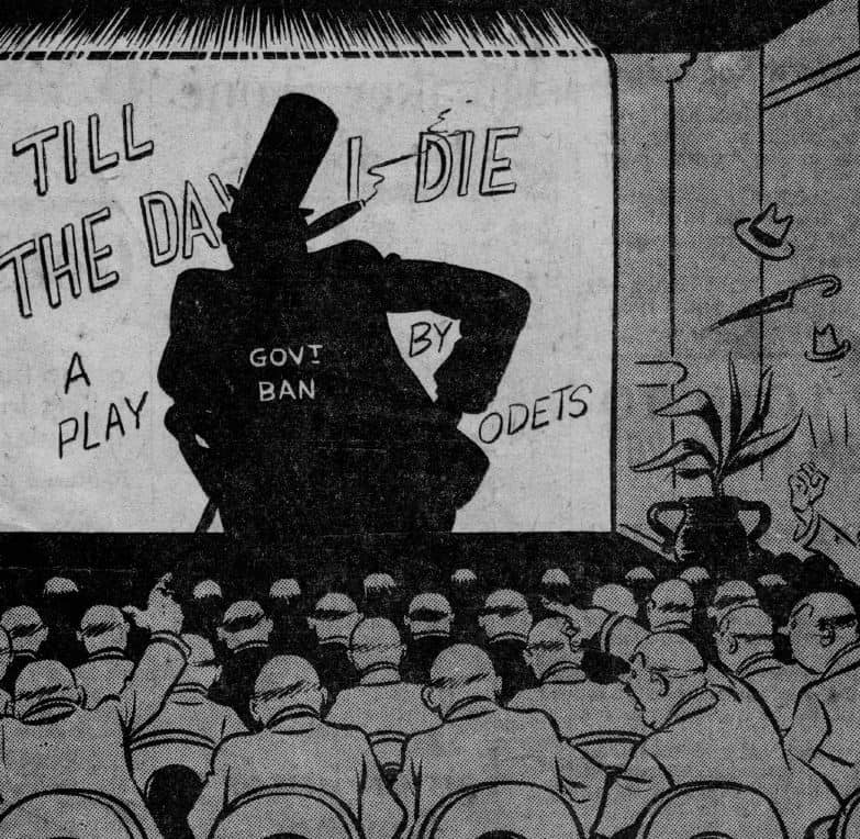 A 1936 cartoon about the Victorian ban on the pay