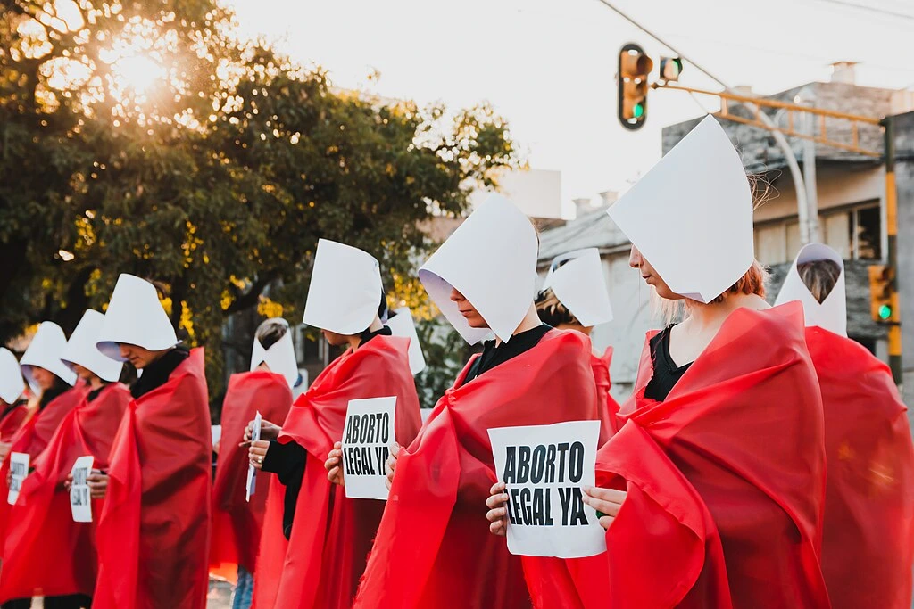 The Handmaid's Tale intervention in Santa Fe for safe