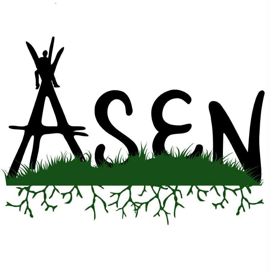 Australian Students Environment Network logo with a tripod for an A|