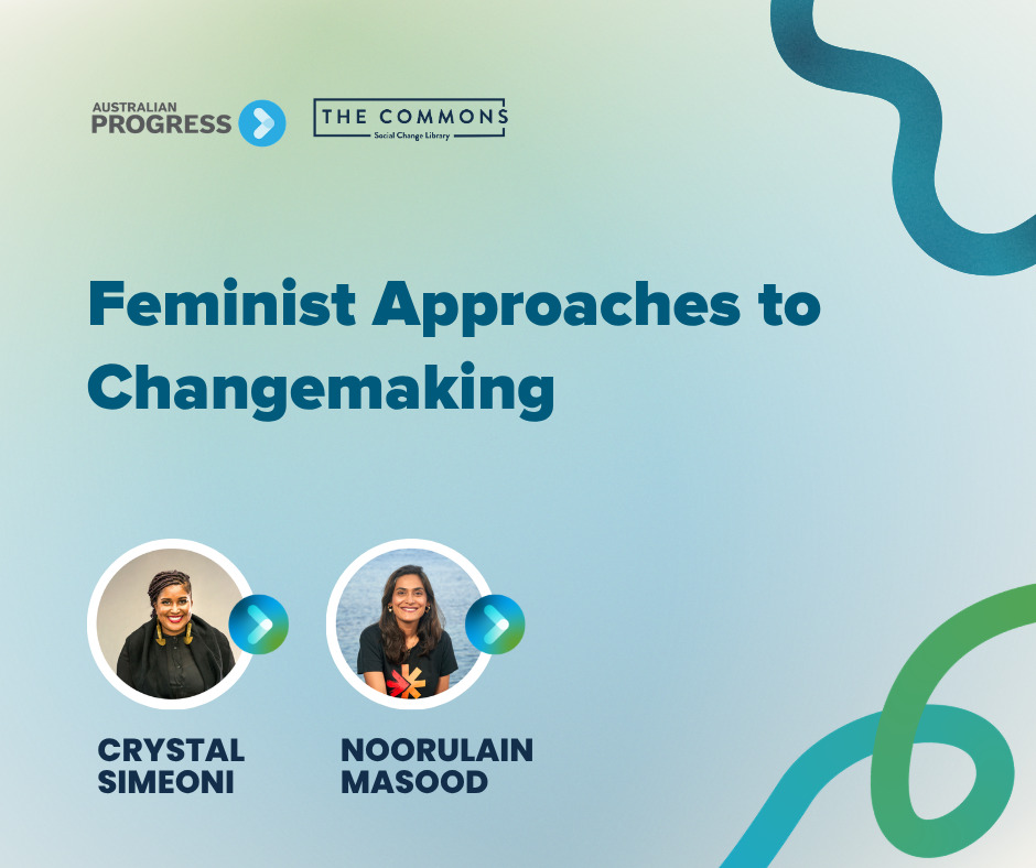 Banner image entitled Progress 2026: Feminist Approaches to Changemaking