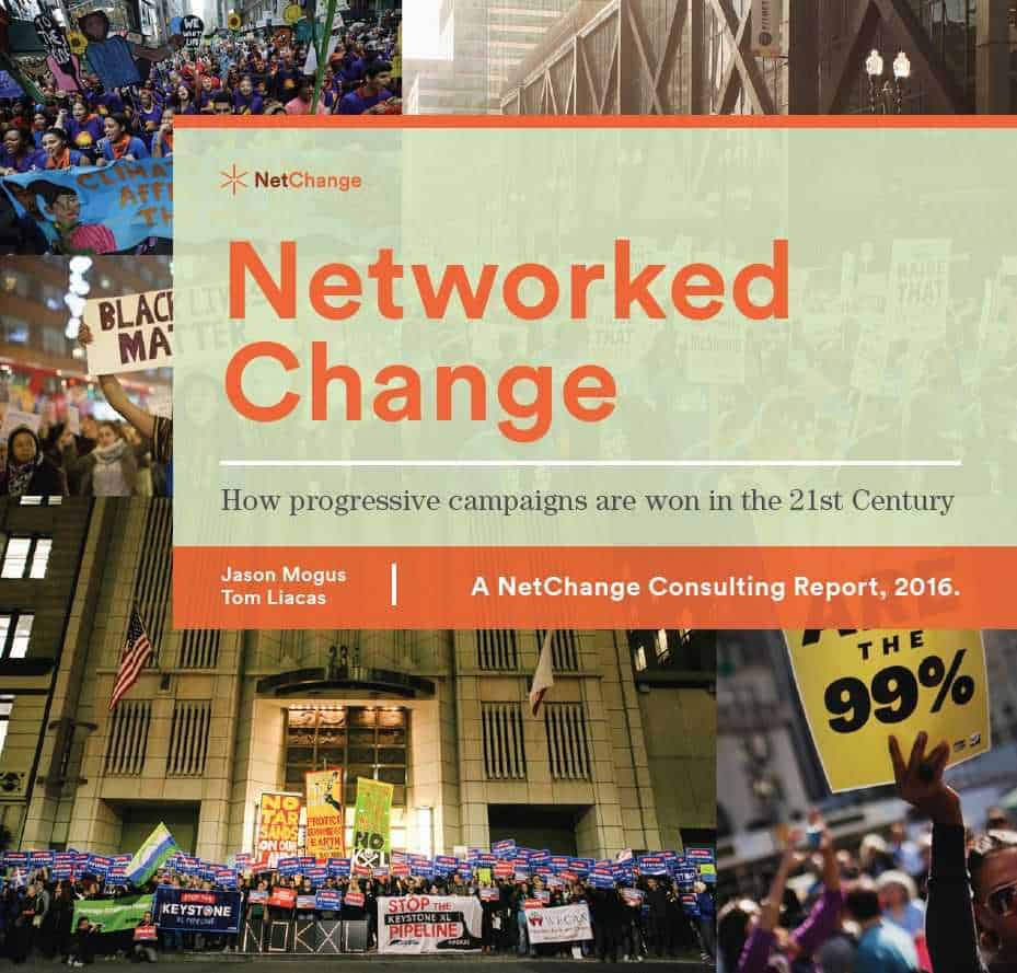 Cover of the report 'Networked Change: How progressive campaigns are won in the 21st Century'