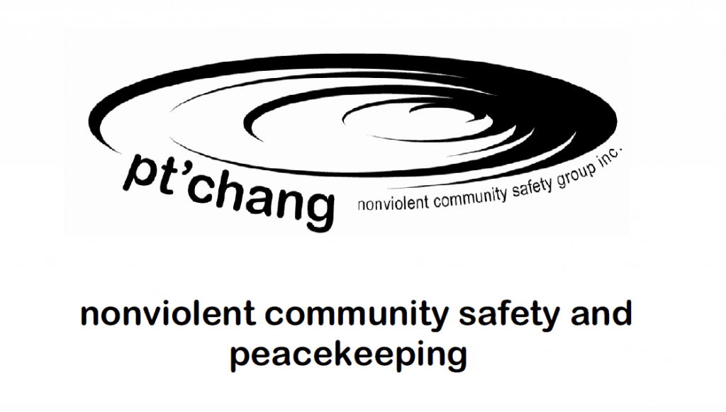 Cover of the Pt'chang Nonviolent Community Safety and Peacekeeping Trainers' Manual