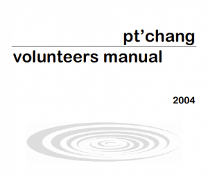 Cover of the Pt'chang Volunteers Manual.
