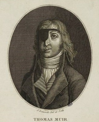 Illustrated portrait of man with long hair and eye patch.