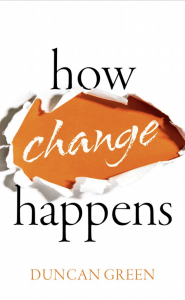 book cover showing ripped paper revealing the word change