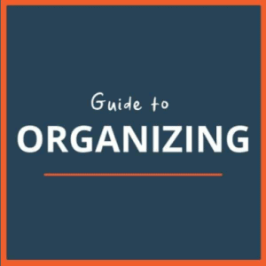 text reads Guide to Organizing