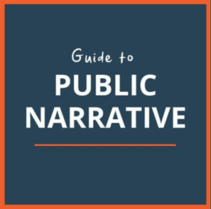 text reads guide to public narrative