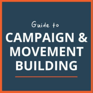 text reads Guide to Campaign and Movement Building