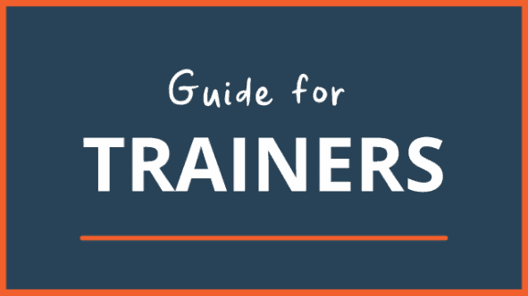 text reads Guide for Trainers