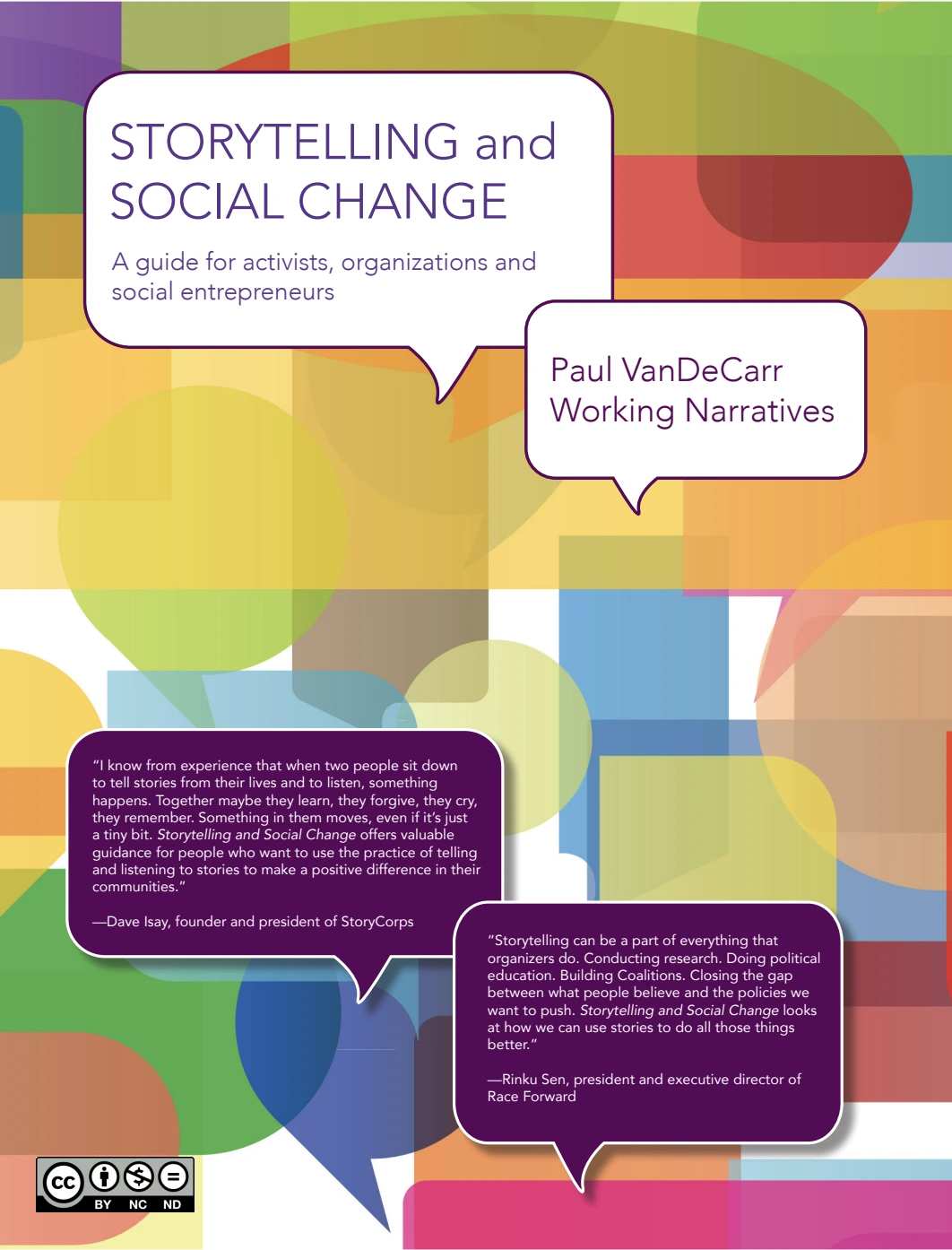 Guide cover - title reads 'Storytelling and Social Change A guide for Activists
