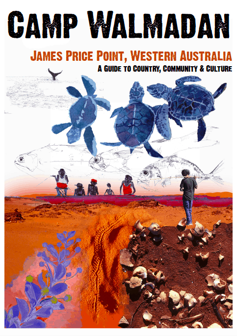Walmadan Booklet Cover featuring shells, turtles, james price point