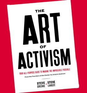 book cover reads The Art of Activism