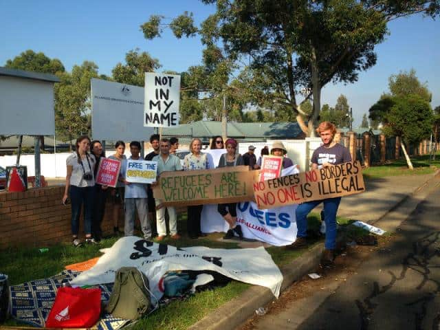 Protest outside Villawood detention centre